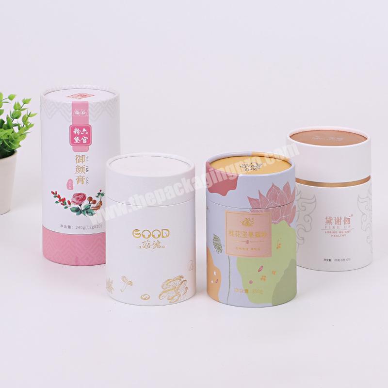 Manufacturers custom flower tea paper packaging jars, a large supply of exquisite gift customization packaging kraft paper tube