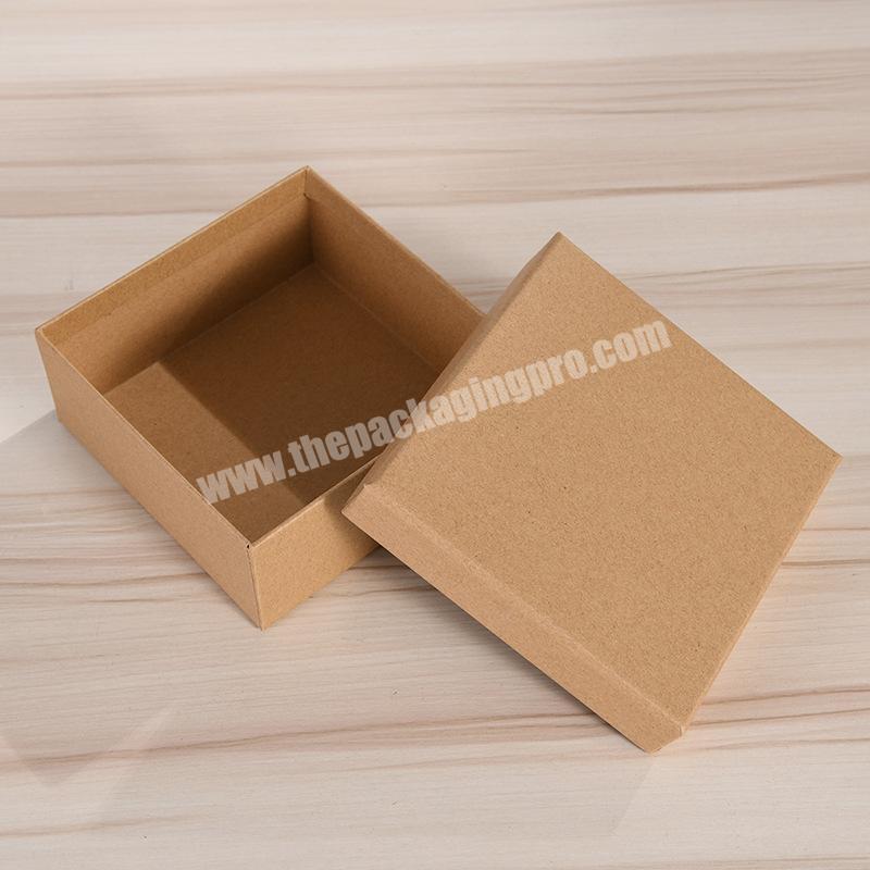 Manufacturers wholesale world cover spot kraft paper belt packing box custom blank wallet square gift box