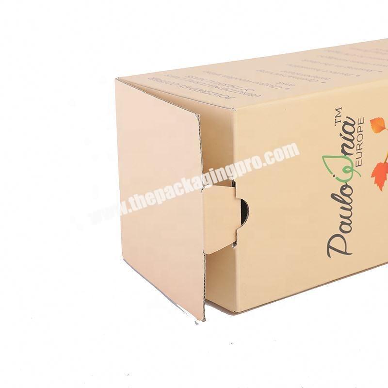 Black card lipstick gift paper packaging box with ribbon
