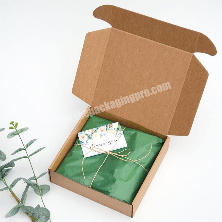 Medium Size Wedding Square shipping Kraft boxes Cardboard Gift mailers corrugated Paper Packaging boxes
