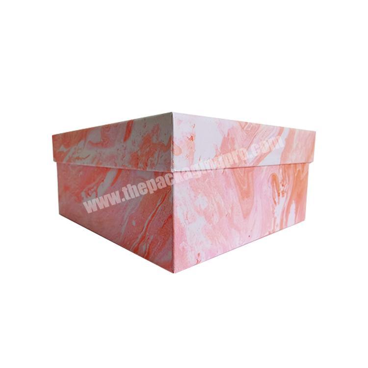 Modern simplicity heaven and earth box pink wholesale boxes for gift pack