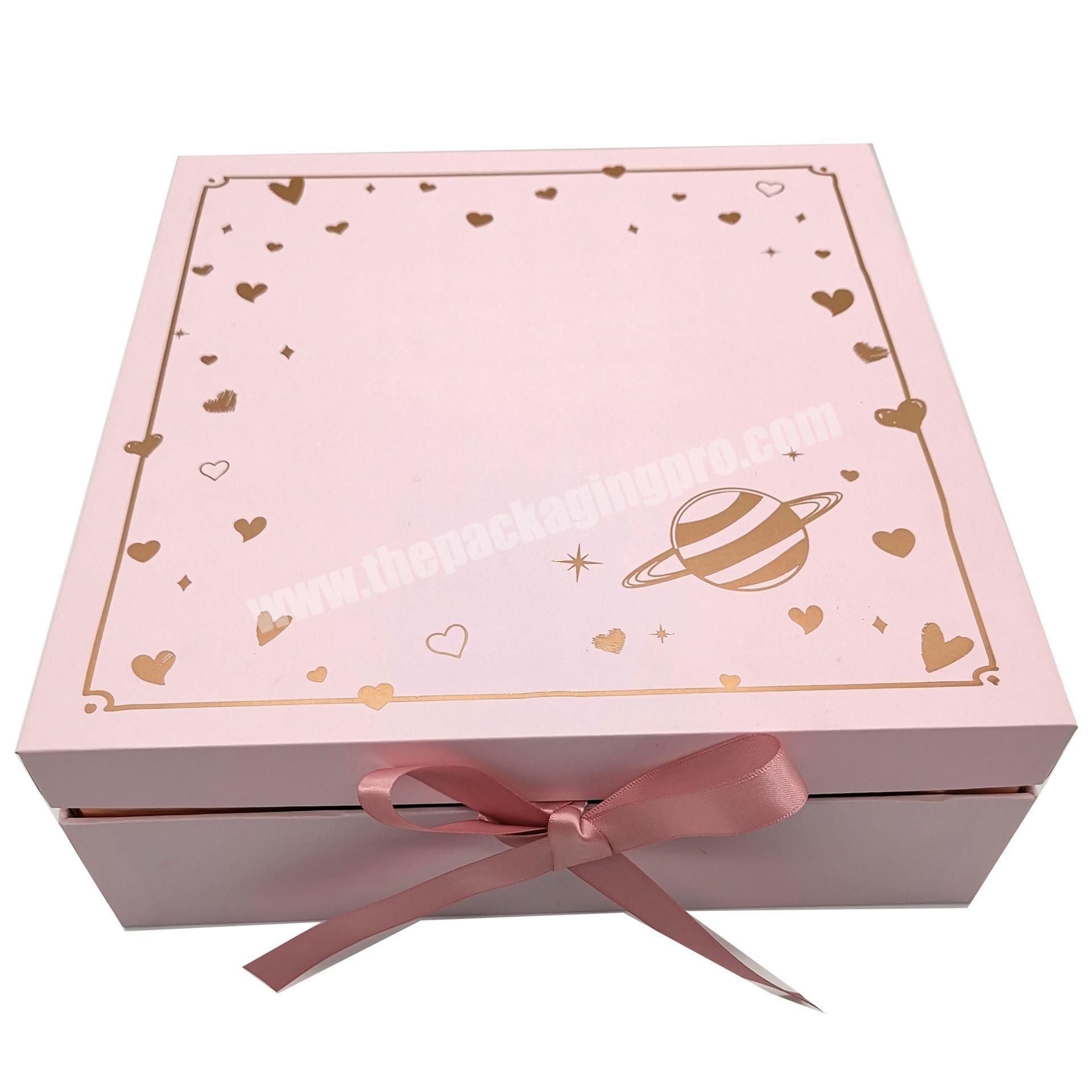 Multi-purpose gift wrapping boxes gold foil Logo magnetic Jewelry Designer gift box packaging