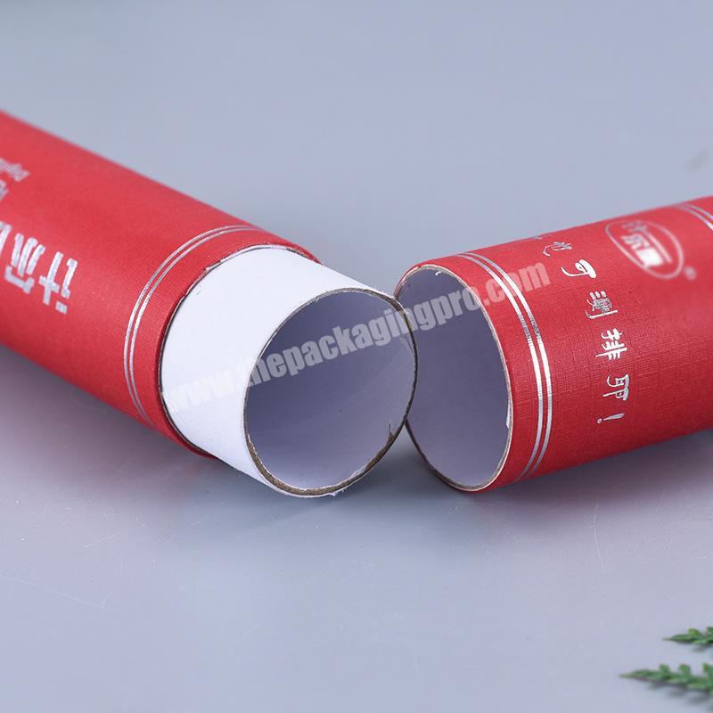 New Design Gold Stamping Round Drug Paper Tube For Thermometer Packing
