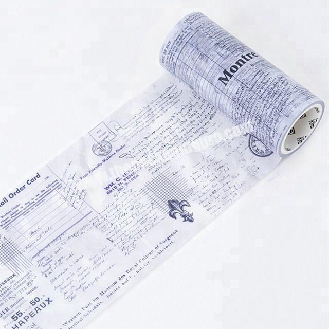 New Design retro era japanese washi paper tape custom printed for decoration