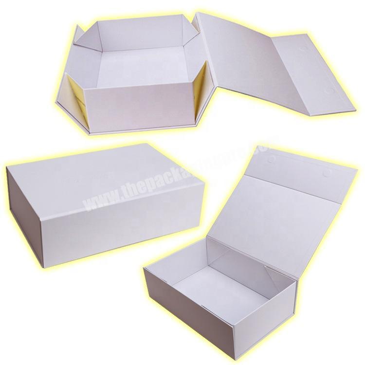 New Natural Easy Open Close Off Collapsible Wig Skincare Packing Boxes With Custom Logo Printing