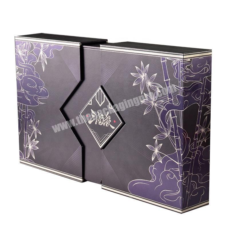 New design custom logo printing magnetic box custom gift box luxury gift box with satin