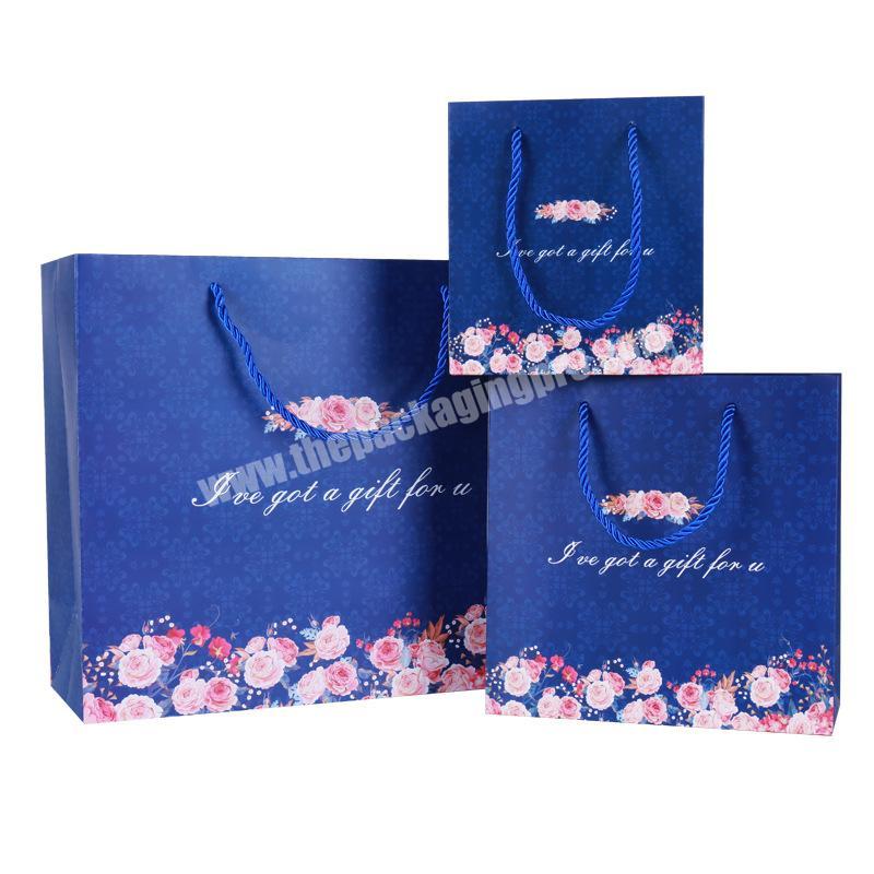 New design custom printed paper cardboard carrier shopping bags