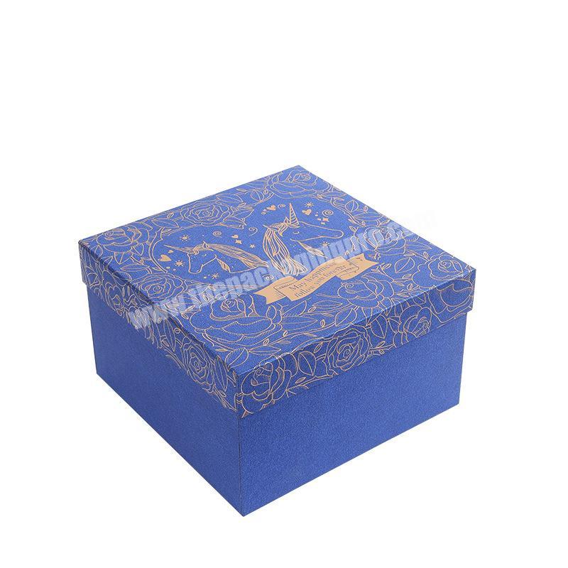 New fashion beautiful custom unicorn gift box Valentine's day birthday gift unicorn gift packaging box