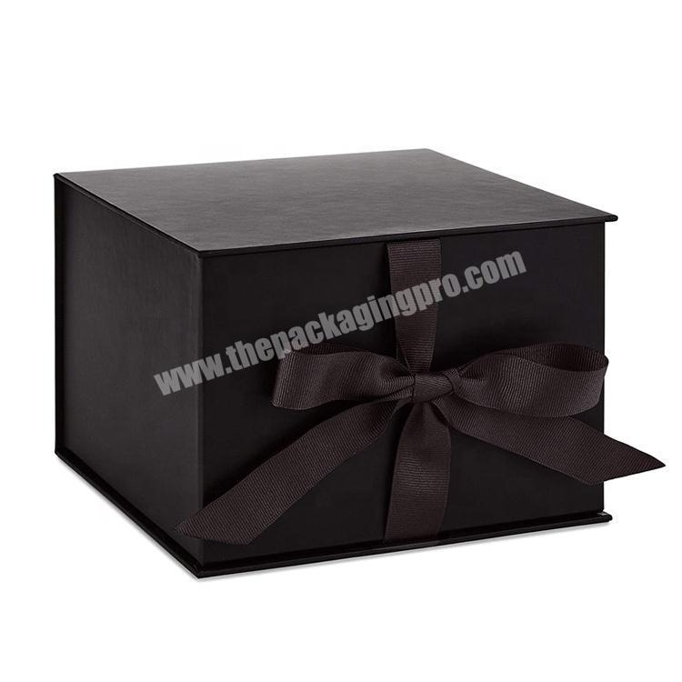 OEM cardboard empty candle gift set box black boxes for candles packaging box