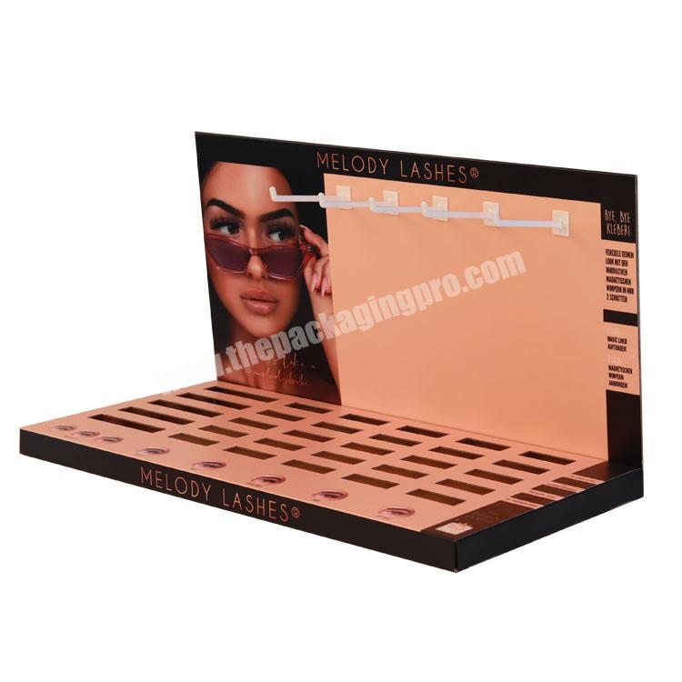 POP Top Elegant Retail Cardboard Shopping Racks Paper Cosmetic Counter Display