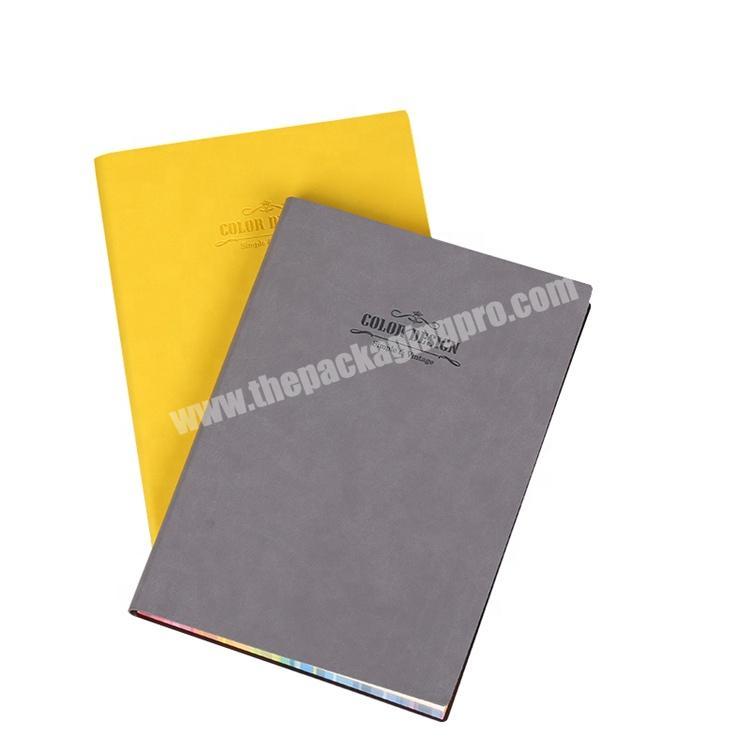 PU Leather Hardcover Diary Notebook with Logo for Sale