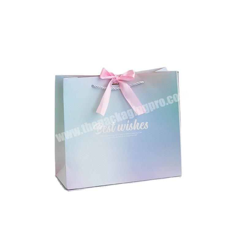 Painting Paper Bag Colorful Bright Bag Paper bag packaging boxes for handbags