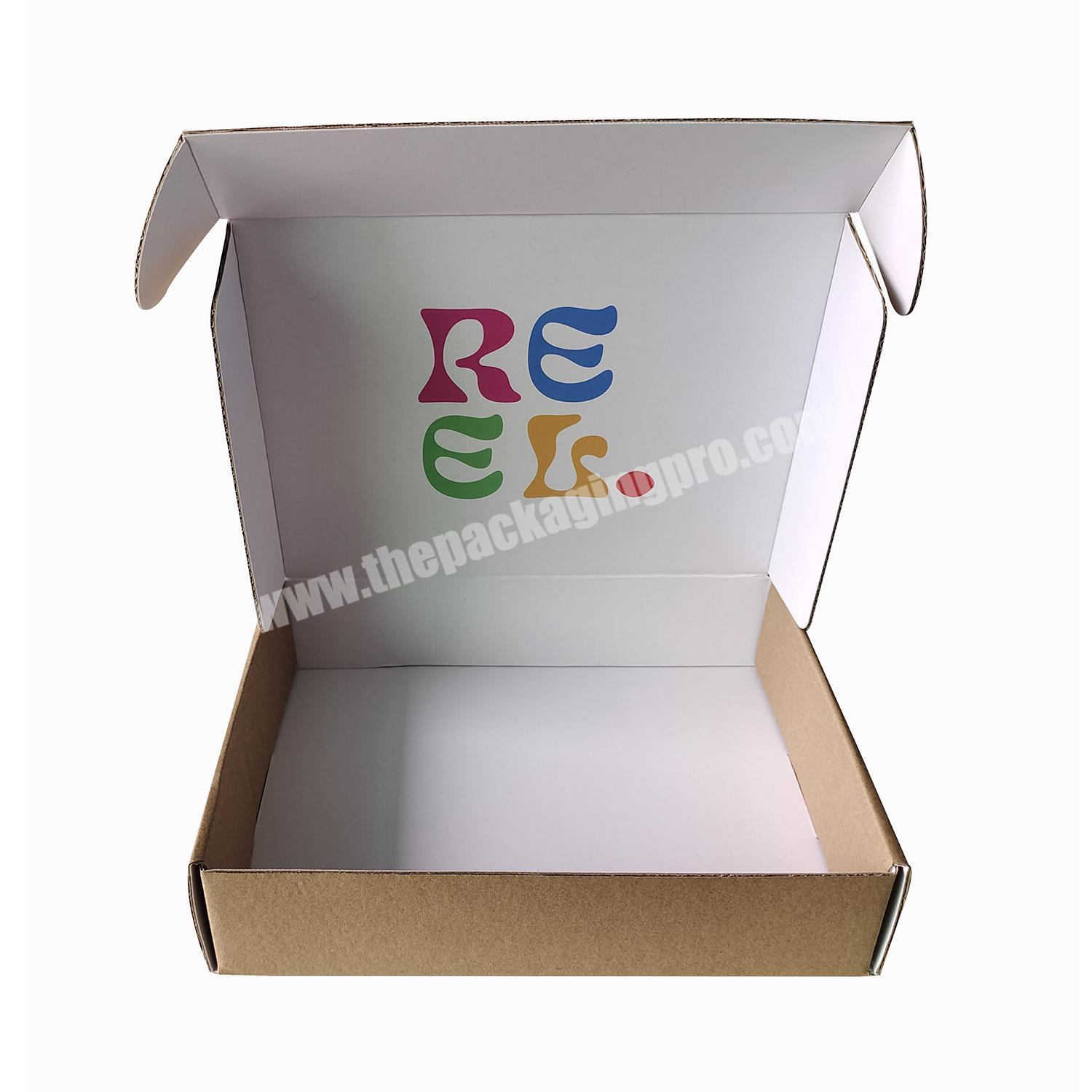 Paper Kraft Shipping White Box Mailers Corrugated Cardboard Low Moq Large Custom Logo Mailing Boxes