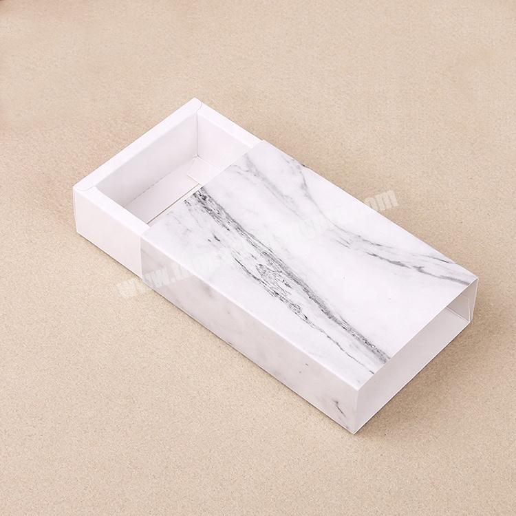Paper design marble white box packaging