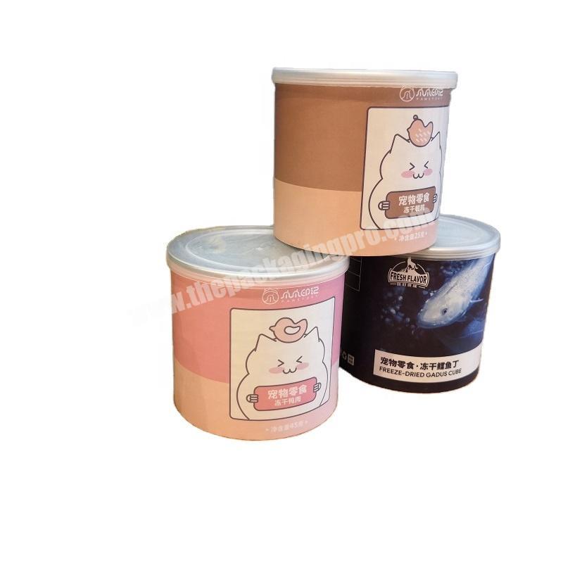 Paper tube packaging for pet food