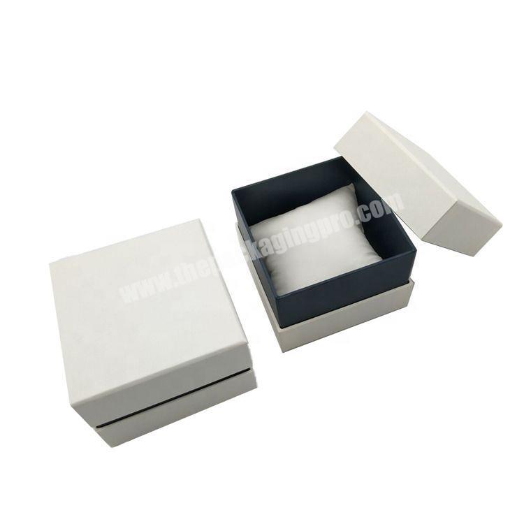 Paper watch box packaging in China with pillow custom watch strap box