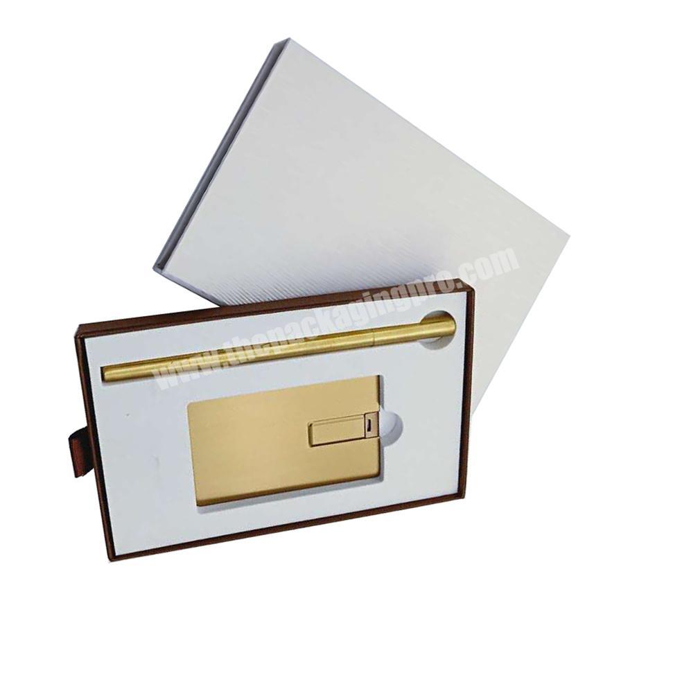 Pen gift box with foam luxury boxes cardboard