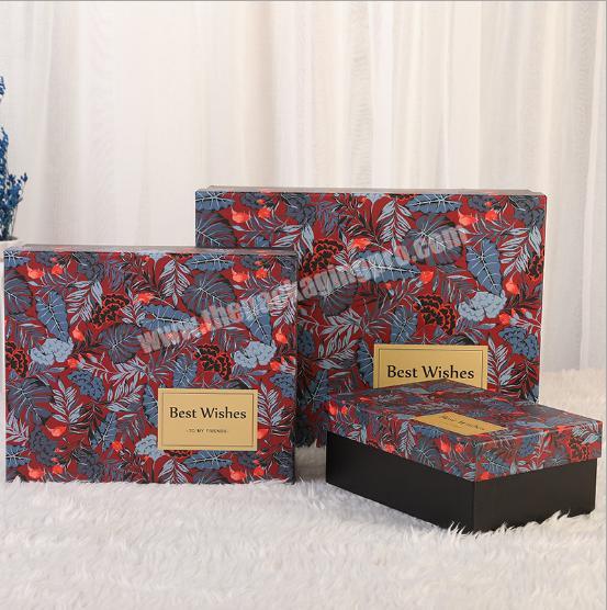 Personalised paper cardboard luxury custom t-shirt box clothing gift packaging box