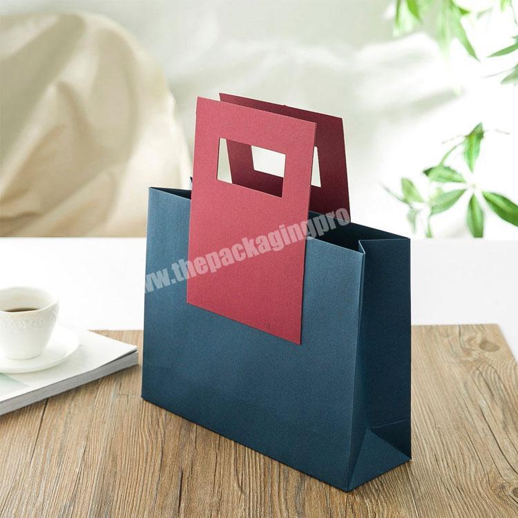 Personalized Bulk Business Favor Party shopping Paper packing Bag grocery with Kraft Handles