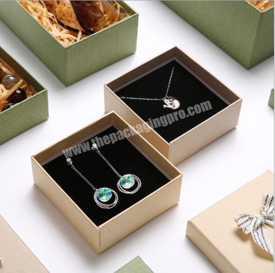 Personalized jewelry box necklace bracelet cardboard gift boxes custom packaging