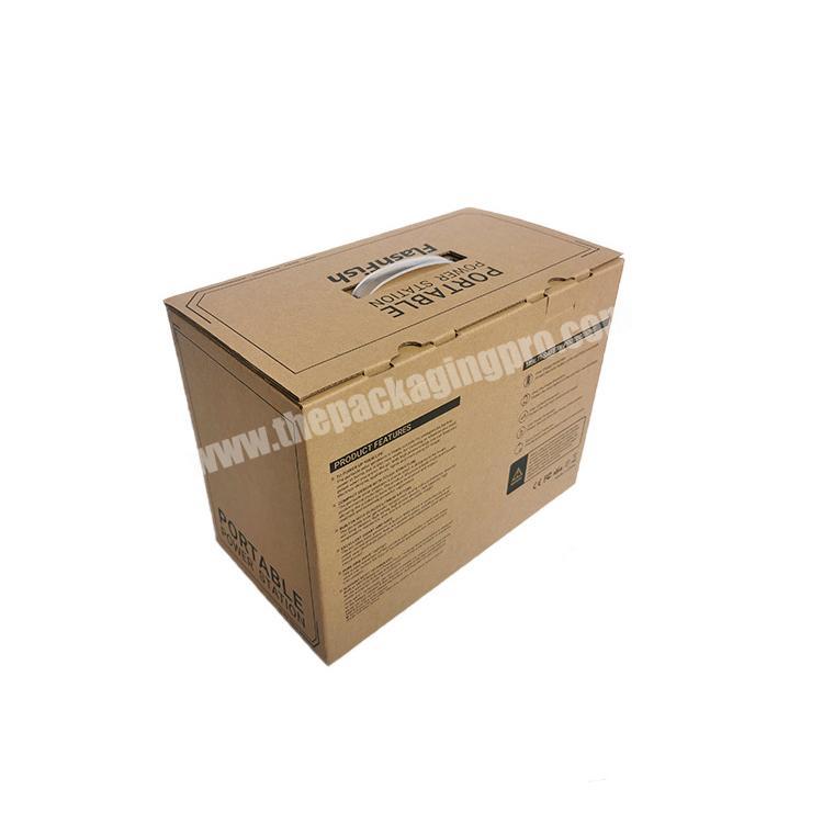Popular Design Household Appliances  Portable Handle Kraft Paper Packaging Boxes