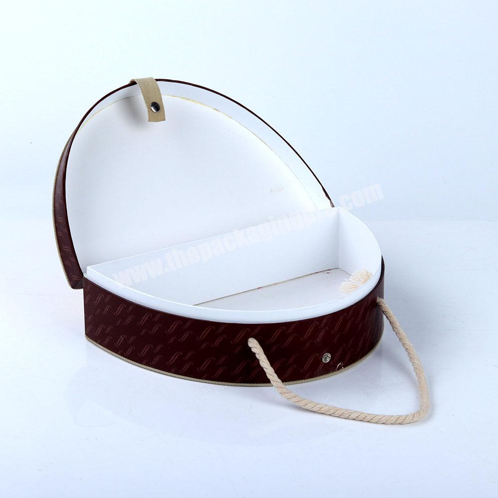 Fashion Semicircular Jewellery Packing Box Leather Luxury Jewelry Storage Box