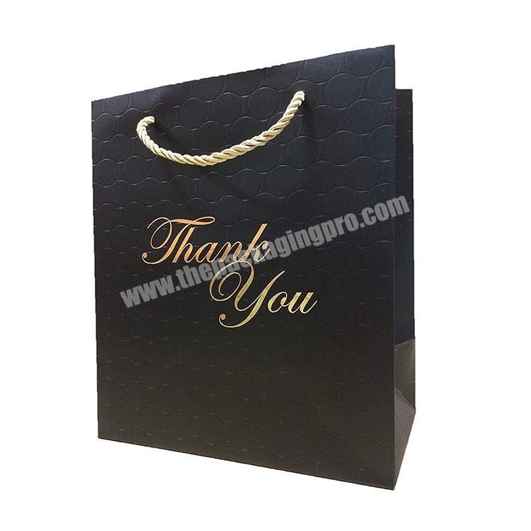 Premium matte modern luxury paper personalized gift paper bag wholesale with handles