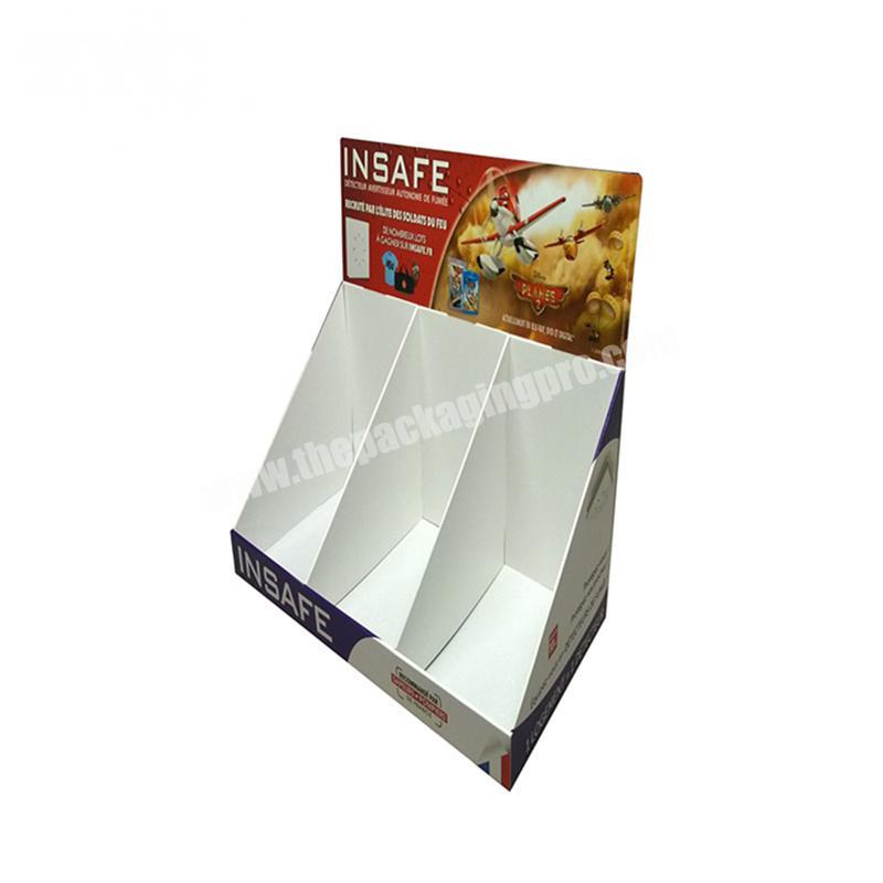 Printed Custom Foldable Cardboard Counter Display POP Tabletop Display for Book
