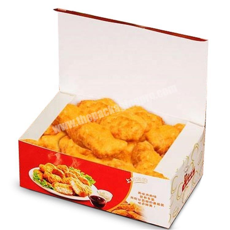 Printed paper fried chicken packaging boxes