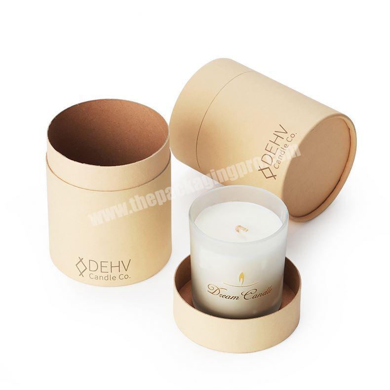 Professional Custom Printing High Quality Handmade Can Candle Packaging Paper Tube Box