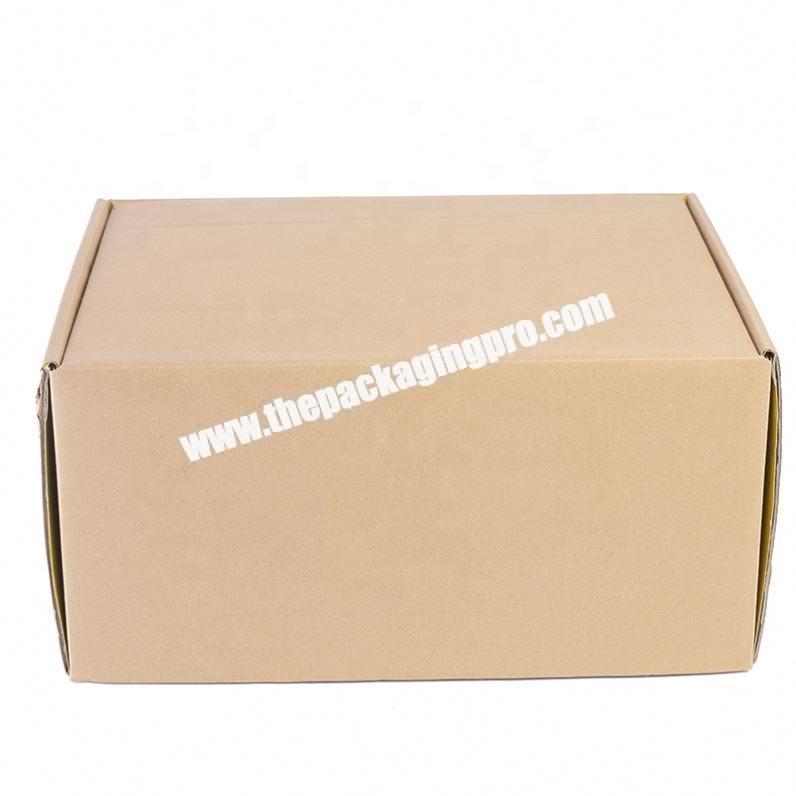Custom rectangle folding gold paper recycled box packaging with glossy lamination