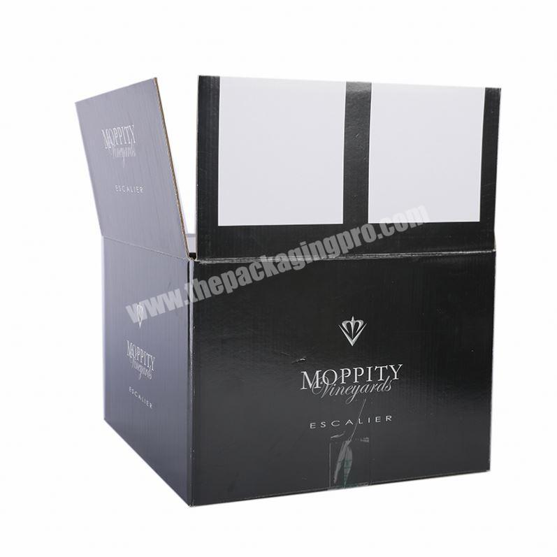 Promotion Custom folding Glass Cup corrugated packaging shipping box