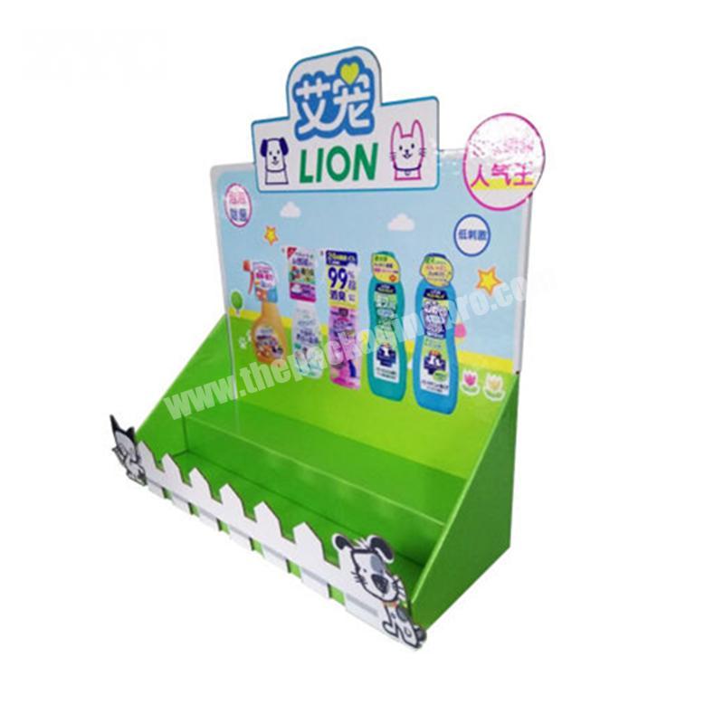 Promotional Baby Products Cardboard Layers Countertop Display Stand
