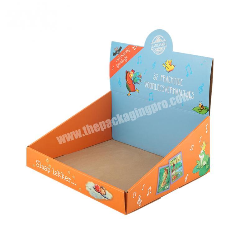 Promotional Carton Display Box Corrugated Cardboard Table Countertop Display For Retail Store