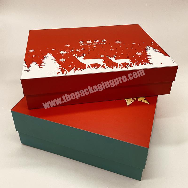 Promotional Oem Large Christmas Candle Gift Boxes Lids Create PET Tray Inside Packing Box With Custom Company Logo Printed