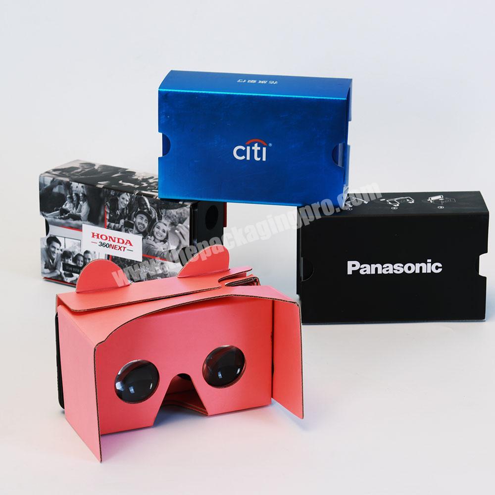 Quick production customized logo CMYK color printing Vr 3d virtual reality glasses boxes cardboard