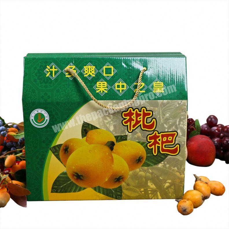 Rainbow packaging Strong Fresh Vegetable and Fruit Packaging Carton Box In Printing