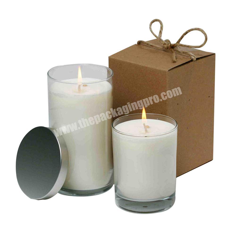 Recyclable Kraft Custom Candle Glass Jars Packaging Boxes