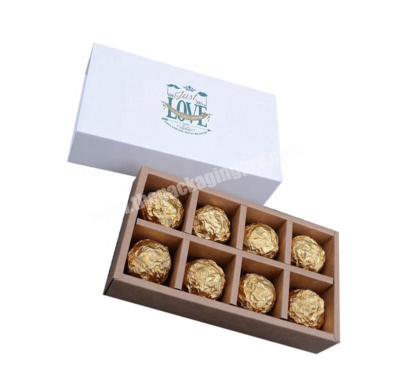 Recyclable Kraft recycled clamshell chocolate box