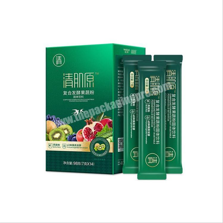 Recyclable Material  Gift Box Easy Assembly Shipping Folding Box Paper Food Packaging Box  For Jelly