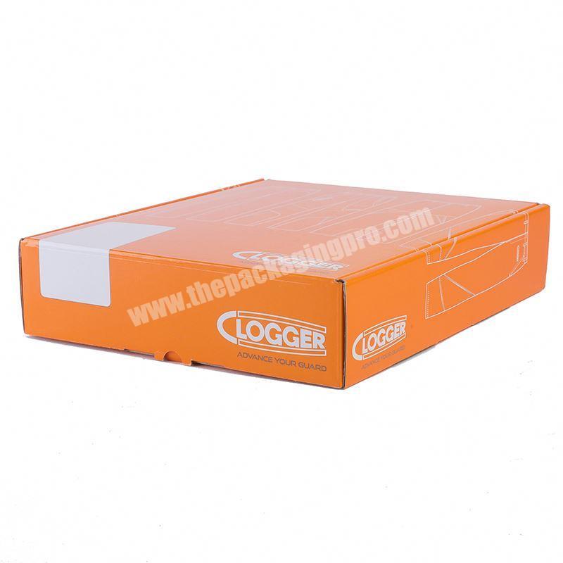Recycle brown kraft clothes  shipping corrugated box with logo
