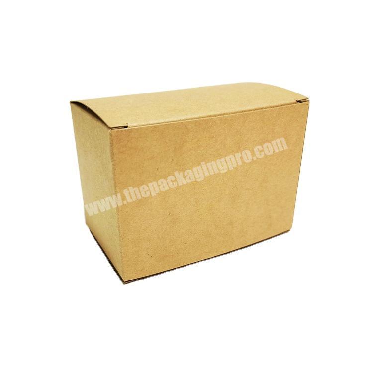 Recycled Eco Friendly Custom Printed Square Brown Kraft Paper Gift Box for Consumer Electronics Packaging