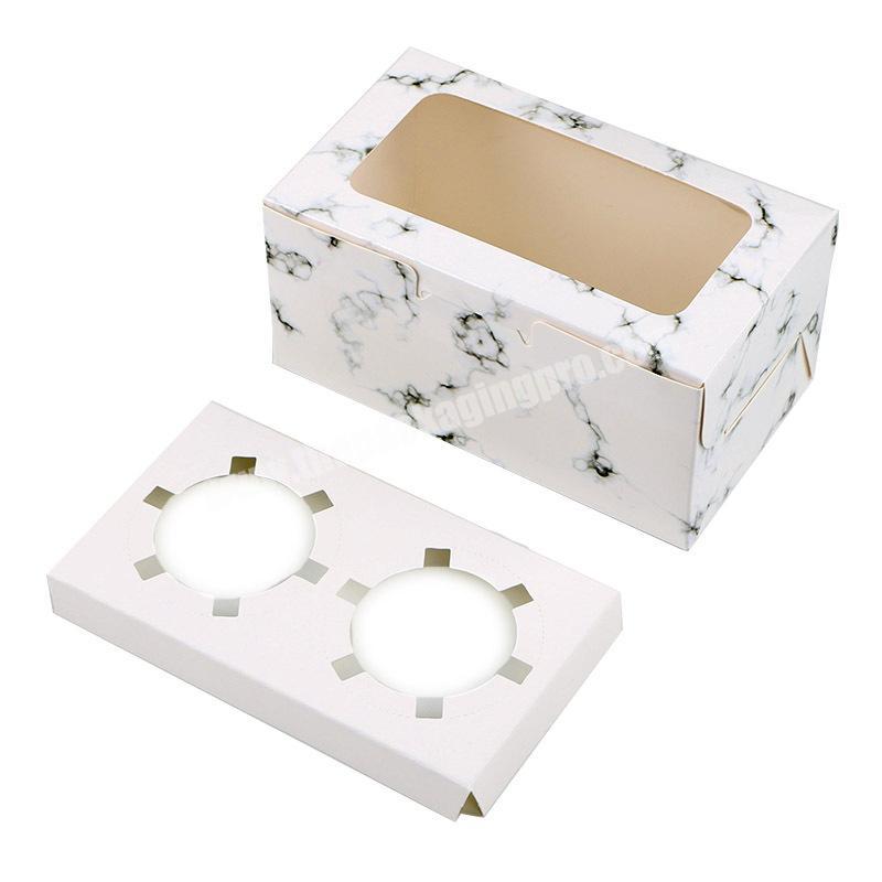 Recycled custom creative marble gift box small cake packaging boxes