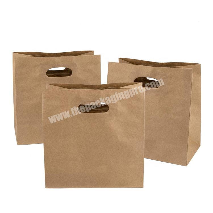 Retail Die Cut Handle Food Pakcaging Paper Handbag Hand Paper Bag