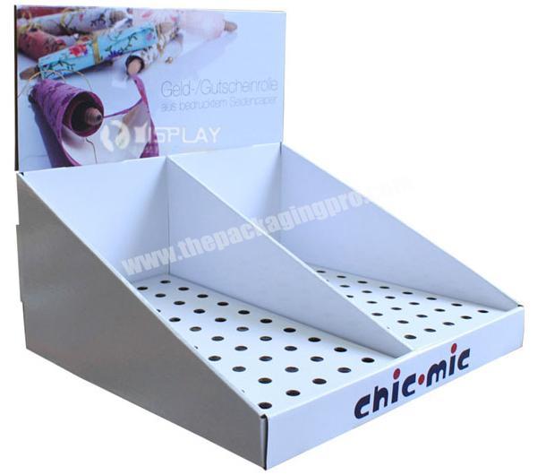 Retail Penlite cardboard display package box hole pallet insert counter top shelf factory sell