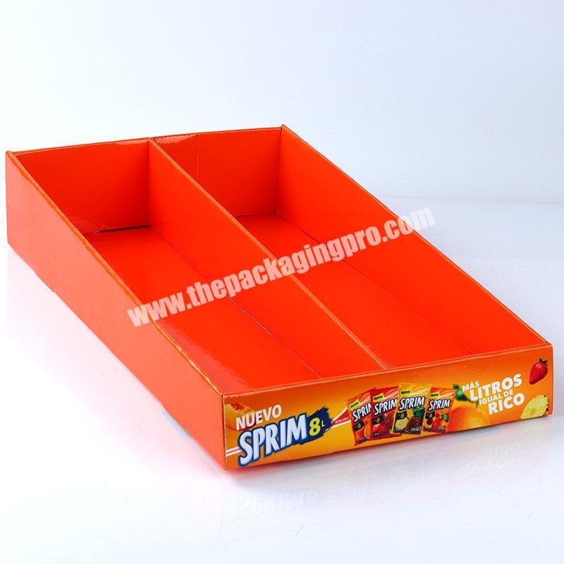 Retail Shop Shelf Ready Tray Packaging Folding Corrugated Cardboard Carton Paper Display Box