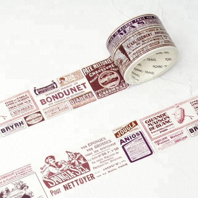 Retro posters washi tape paper printed custom