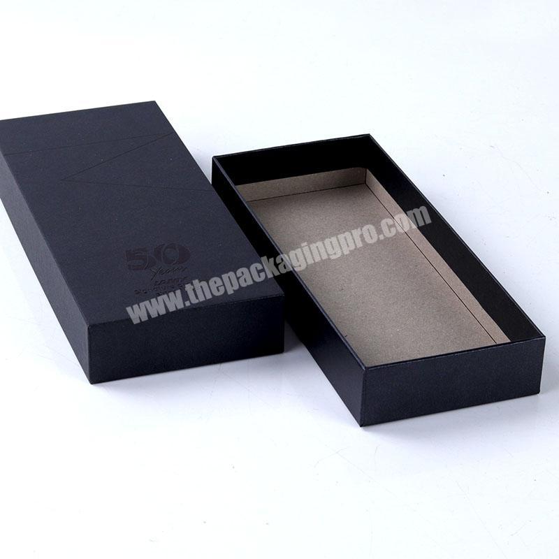 Rigid Black Cardboard Luxury Bottle Storage Packaging Perfume Gift Box