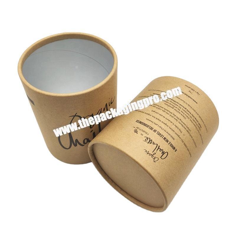 Recycled kraft food grade cardboard coffee tee paperboard cardboard tube packaging