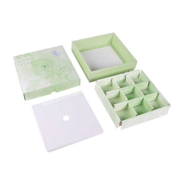 STOCK Cheap Customize Divide Insert Cardboard Chocoloate Tea Handmade Bottom Lid Packing Box For Sale